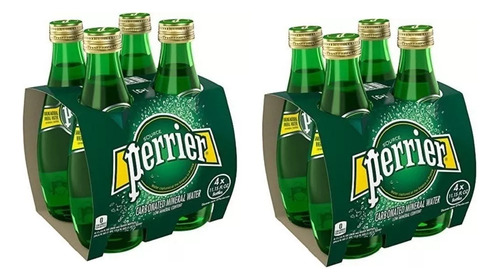 Água Mineral Importada Perrier 330ml Kit 8 Unidades