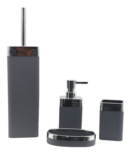 Imagem 3 de 4 de Kit Banheiro Com Acessórios Para Lavabo Líquido 4 Peça