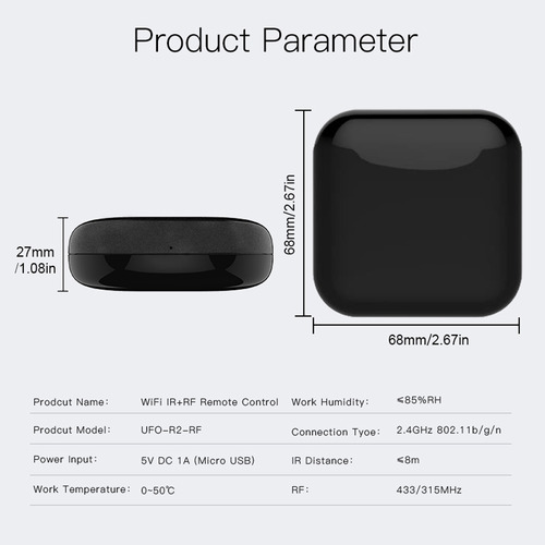 Control Remoto Ir Wifi Rf Universal Voz Compatible Tuya Alex