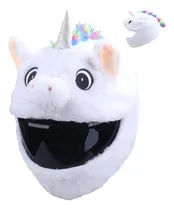 Comprar Funda Para Casco De Moto, Cubre Cascos De Peluche Unicornio