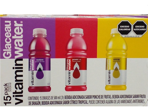 Vitamin Water Surtido 15 De 500ml Cada Una