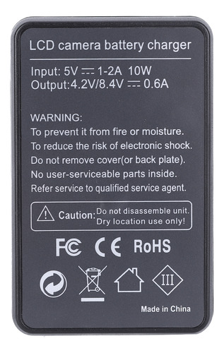 Batería De Cámara Seivi Pantalla Lcd De Ranura Única Para Di
