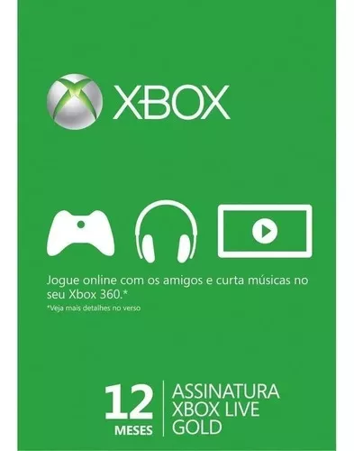 Livegold 12 Meses + 1 Mês Gamepass Ultimate 25 Digitos Combo