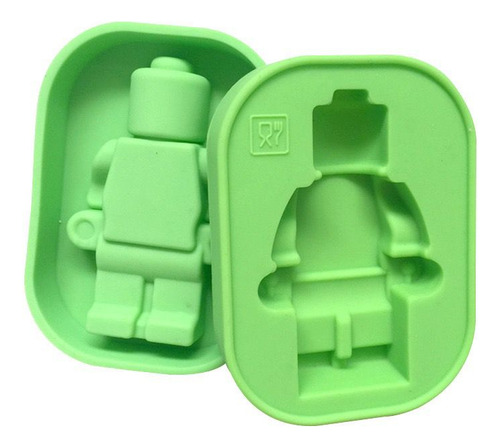 Forma De Silicone Boneco Bloco De Montar Robô