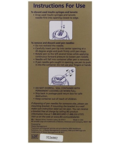 Bd Sharps Disposal By Mail Libre De Preocupaciones Elimin