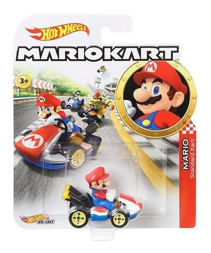 Hot Wheels - Mario Kart Personajes 1:64 Originales Mariokart