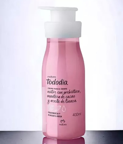 Natura Tododía Frambuesa Y Pimienta Rosa Crema 400ml Frambuesa Y Pimienta Rosa