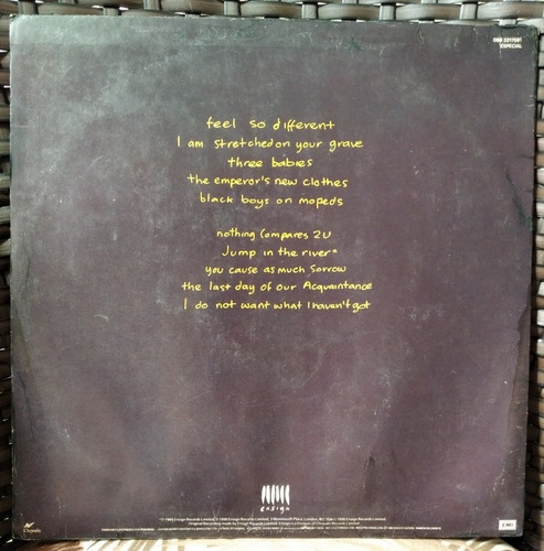Lp Sinead O Connor I Do Not Want What Edição Original Encart (Usado)
