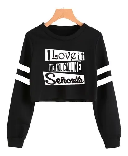 Sudadera Tipo Crop Top Se orita Shawn Mendes