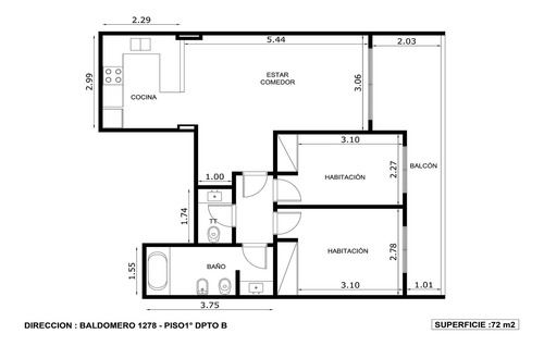 Venta Departamento 3 Ambientes A Estrenar Balcón Aterrazado Parque Chacabuco