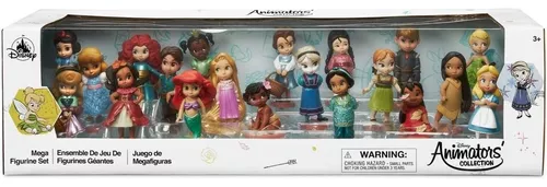 Set 20 Figuras Princesas Disney Animators, Mega Set De Lujo.