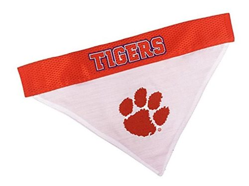 Mascotas Primer Pañuelo Reversible Clemson Para Perros