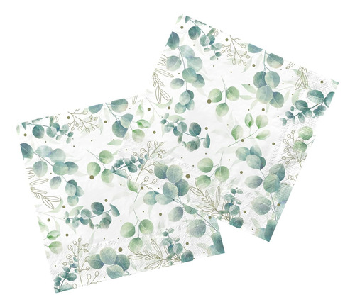 Servilletas De Papel Desechables De Color Verde Salvia De 3