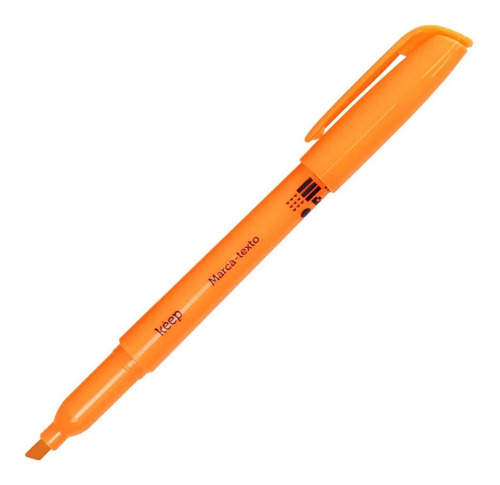 Marca Texto Neon Caixa Com 12 Unidades Keep Cor Laranja