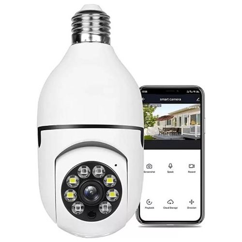Foco Cámara Smart Wifi Para Vigilancia Y Control