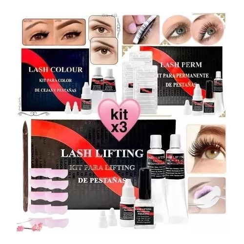 Permanente De Pestañas + Kit Tinte + Kit Lifthing Pestañas -