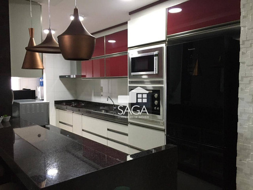 Imagem 26 de 30 de Todo Planejado E Decorado! Vista Mar! Apartamento Com 3 Dormitórios À Venda, 128 M² Por R$ 900.000 - Canto Do Forte - Praia Grande/sp - Ap4135