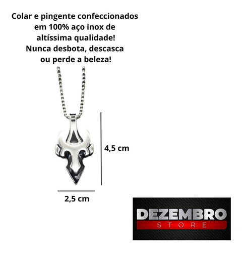 Imagem 5 de 5 de Colar Masculino Com Pingente Seta