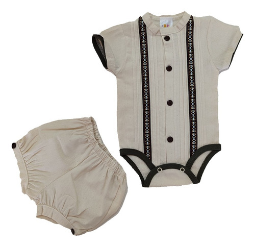 Guayabera Para Bebe Y Niño Pañalero Con Short