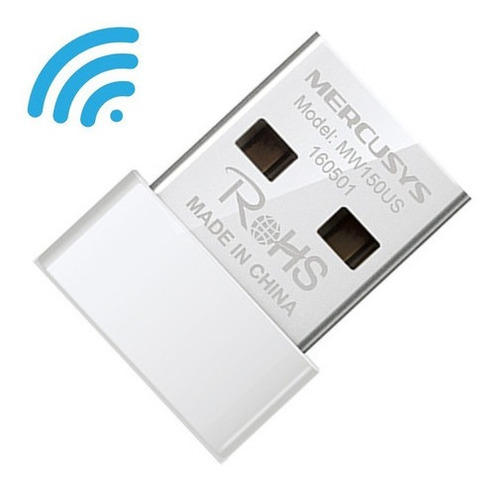 Adaptador Usb Nano Inalámbrico Mercusys 150mbps Mw150us