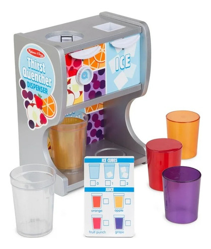 Melissa & Doug Dispensador De Bebidas De Madera