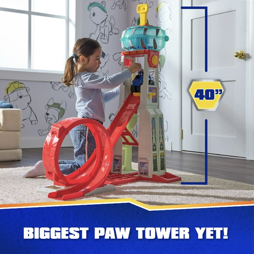 Paw Patrol Cuartel General Luz Sonido Lanzador Carros Chase