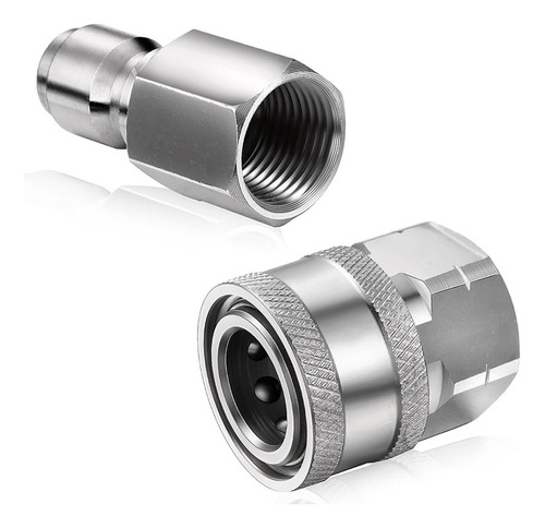 W Conector Rápido Macho Hembra De Acero Inoxidable Npt De S