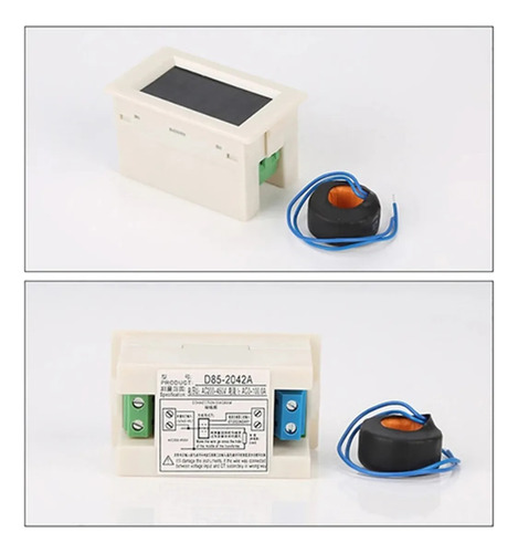* Voltímetro Amperímetro Con Doble Pantalla Lcd Digital D85-