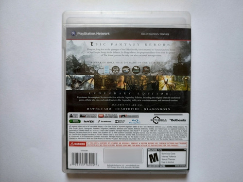 The Elder Scrolls V Skyrim Legendary Edition Para Ps3 Fisico (Usado)