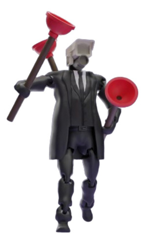 Skibidi Toilet Figura 3d Articulado Camaraman C/accesorios