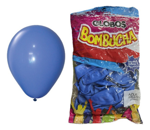 Paquete X 25 - Globos Perlados 9 - Color Azul - Dilax Globo