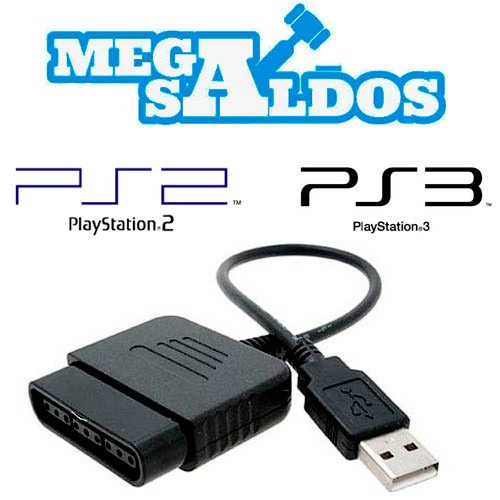 Megasaldos Adaptador Control De Ps2 A Playstation 3 Ps3 Usb