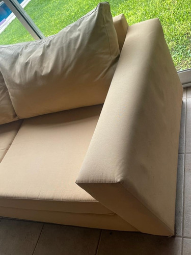 Juego De Sillones Completo Tela Antidesgarro Y Lavable Amarillo (Usado)