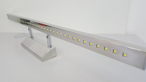3x Arandelas Articulada Led 10w Para Quadros Ou Espelhos Estrutura Cromado