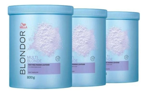 Kit Pó Descolorante Blondor Multi Blonde 800g 3und - Wella