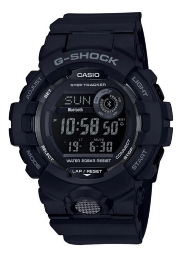 Reloj Casio G-shock Gbd-800-1b Hombre Original Color De La Correa Negro Color Del Bisel Negro Color Del Fondo Negro