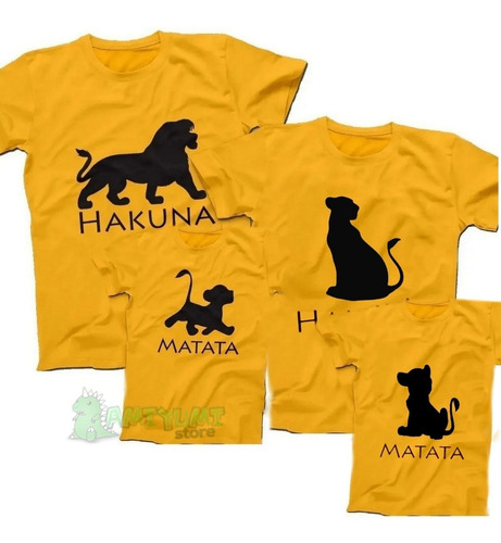 Kit Tal Rei Leão Hakuna Matata Pai Tal Filho Mãe 13 Pçs