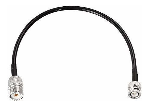 Bnc Macho A So239 Rg58 Cable Uhf Jack Femenino A Bnc Ma...
