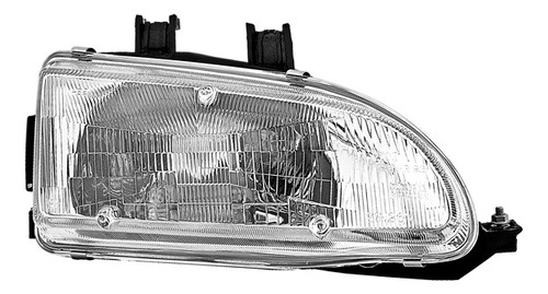 Faro Honda Civic 92 93 94 95 C/base Der Rdc