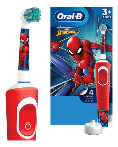 Cepillo Eléctrico Recargable Oral-b Spiderman 1 Unidad