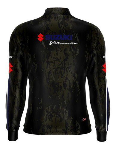 Imagem 5 de 7 de Camiseta Brk Motociclismo Suzuki V-strom650 Com Fpu +50