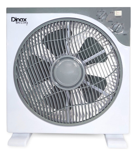 Ventilador De Piso Turbo 12 3 Velocidades 40w Temporizador Cantidad De Aspas 5 Color De La Estructura Blanco Color De Las Aspas Gris Diámetro 12 Cm Frecuencia 50hz Material De Las Aspas Plástico