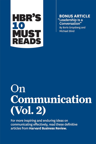 Libro: Hbrs 10 Must Reads On Communication, Vol. 2 (with Bon