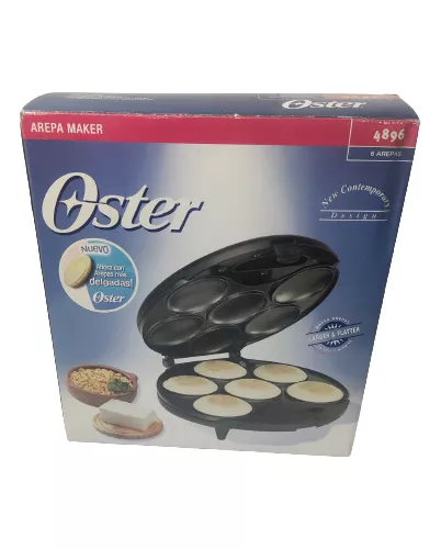 TOSTY AREPAS OSTER 6 CAVIDADES NEGRO : : Hogar y Cocina