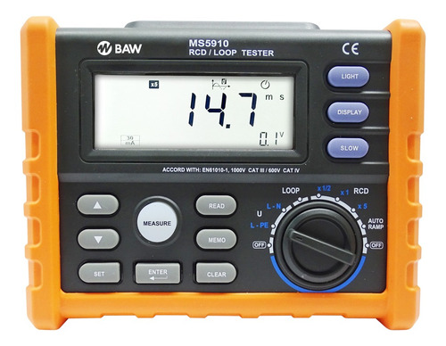 Comprobador De Disyuntores Diferenciales Baw Tester Ms5910