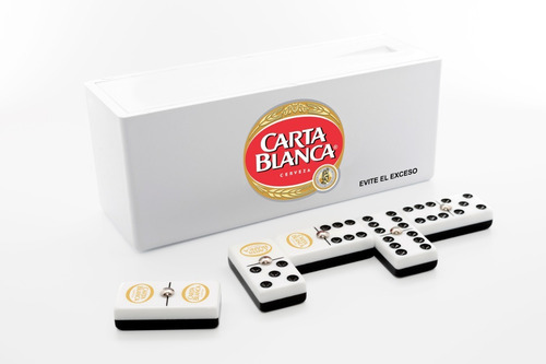 Domino Carta Blanca En Caja Plastico