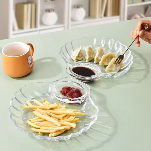 Ch Platos Transparentes Para Aperitivos Frutas Secas Shell D
