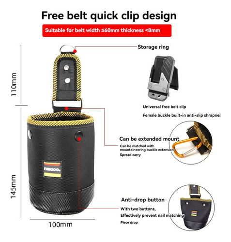 Bolsa De Almacenamiento Para Tornillos Para Clavos Que Cuel