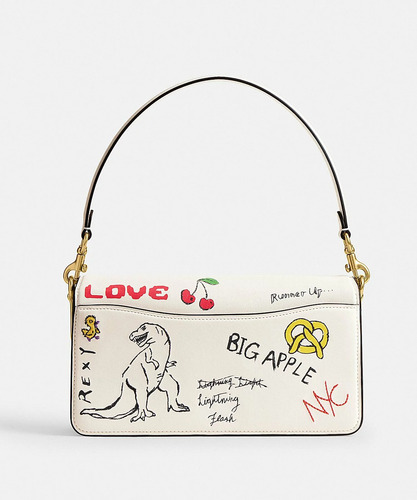 Bolsa Coach Tabby 26 Crossbody Sketch Print