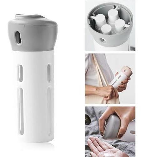 Smart Travel Botella Dispensador Set 4 En 1 Para Viajes